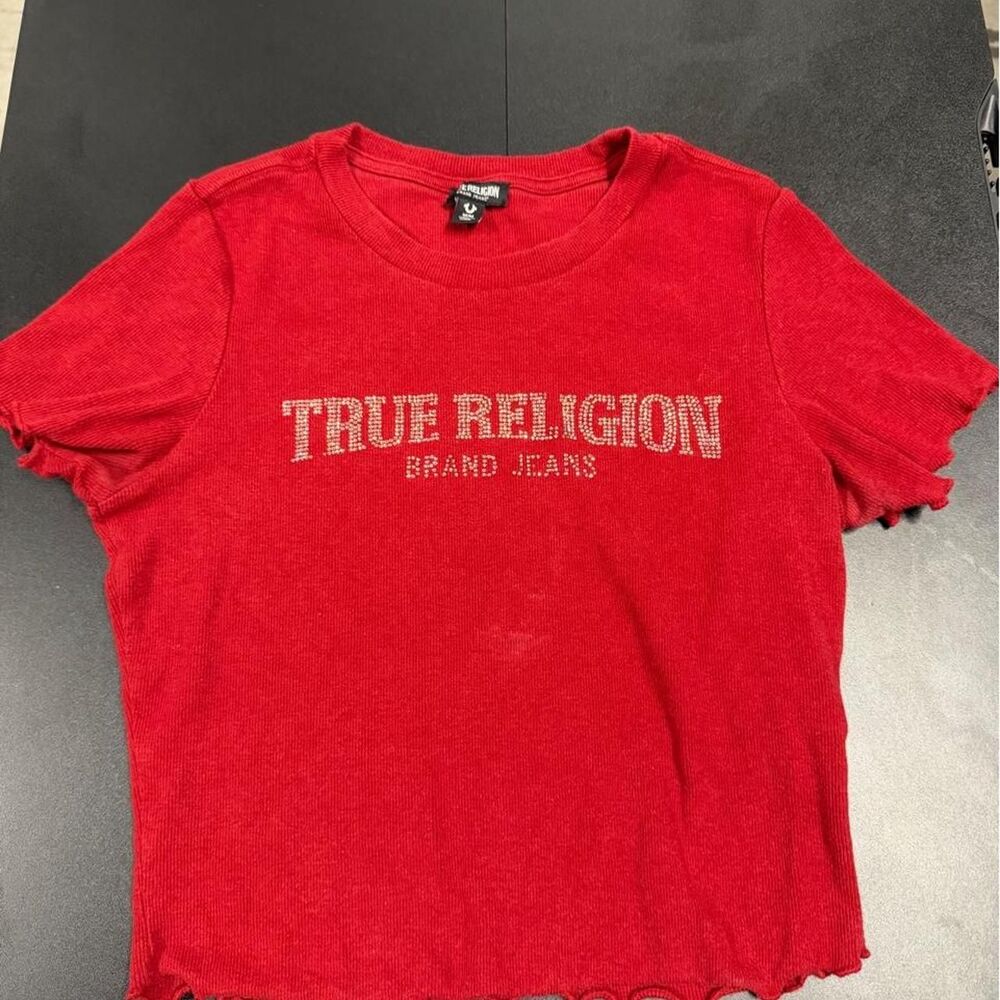True-religion Women's Red Shirt